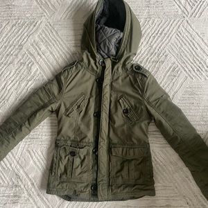 TNA/ Aritzia, army green puffer jacket. (Vintage, no longer made).